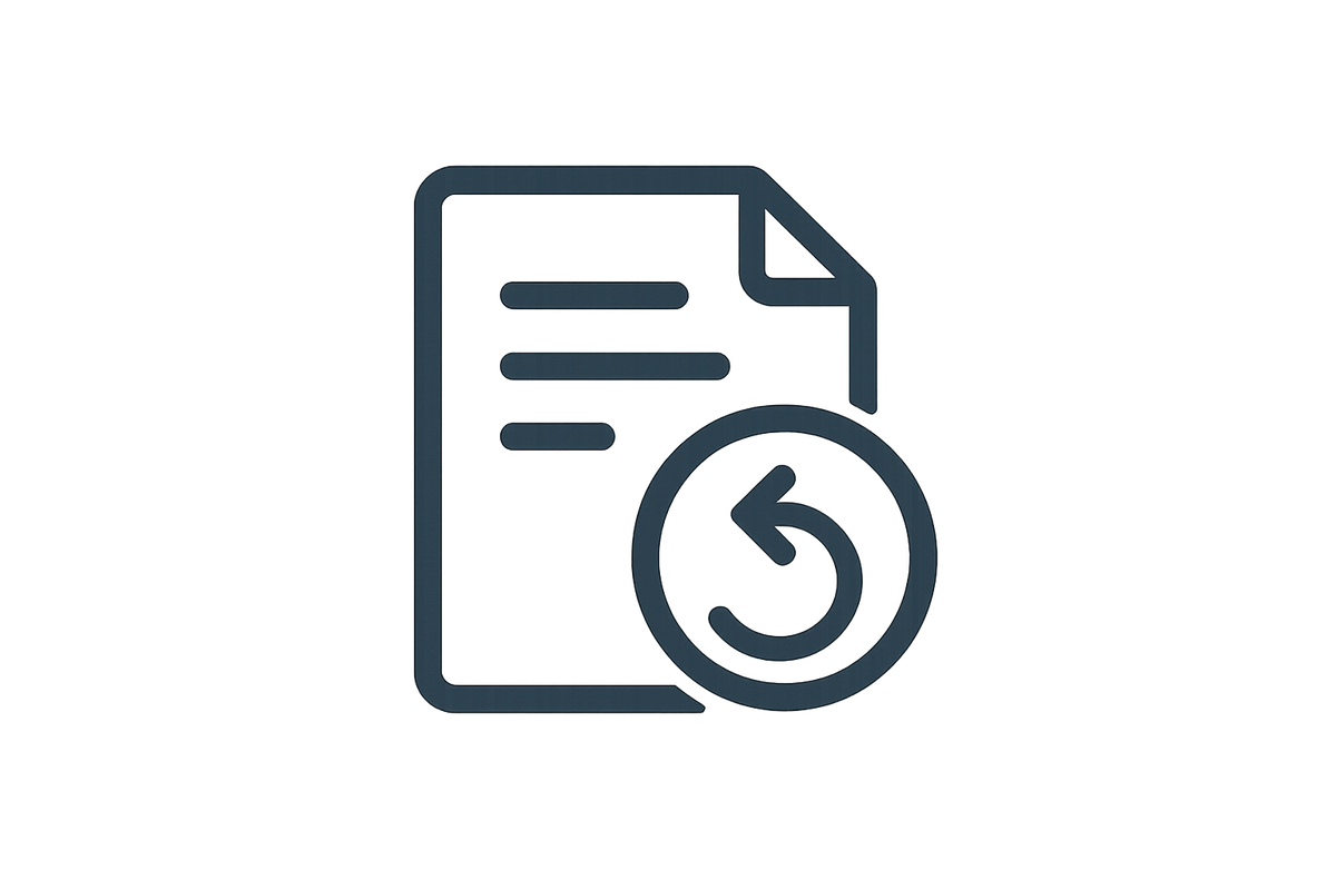 make a little icon for a returns policy pop out